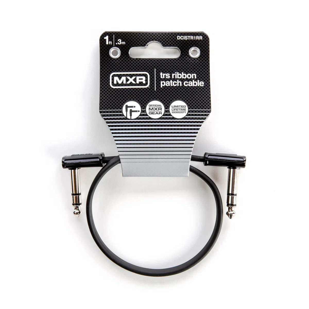 JIM DUNLOP MXR Cable Parche TRS de Cinta 1 pie | 0,3 m, Conector Recto de 1/4 de pulgada, 30 cm (DCISTR1RR)