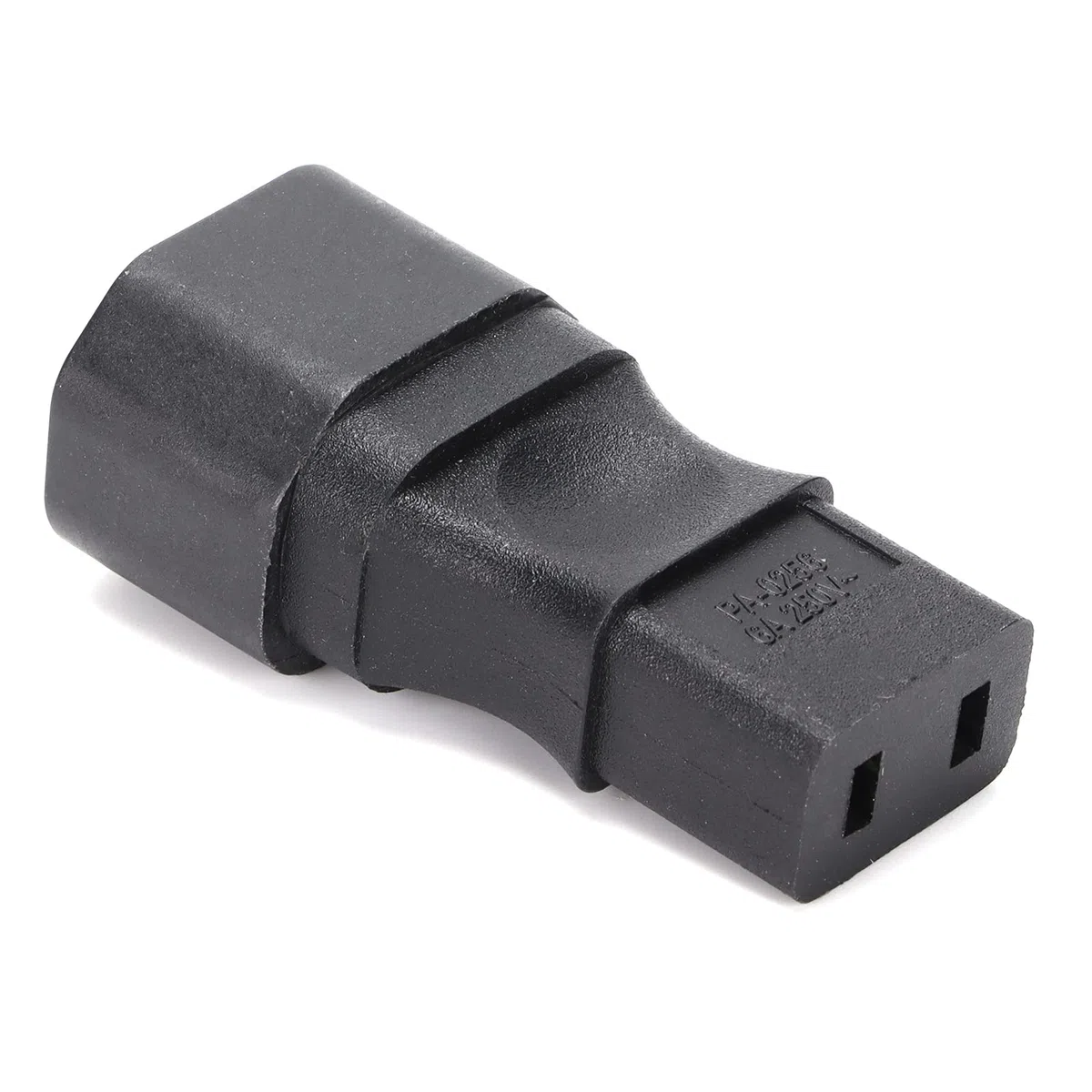 IEC320 C14 Macho a IEC 320 C9 Hembra Adaptador de Corriente Convertidor de CA para el Hogar Oficina Potencia Nominal 6A Tamaño Compacto Material de Cobre/PVC