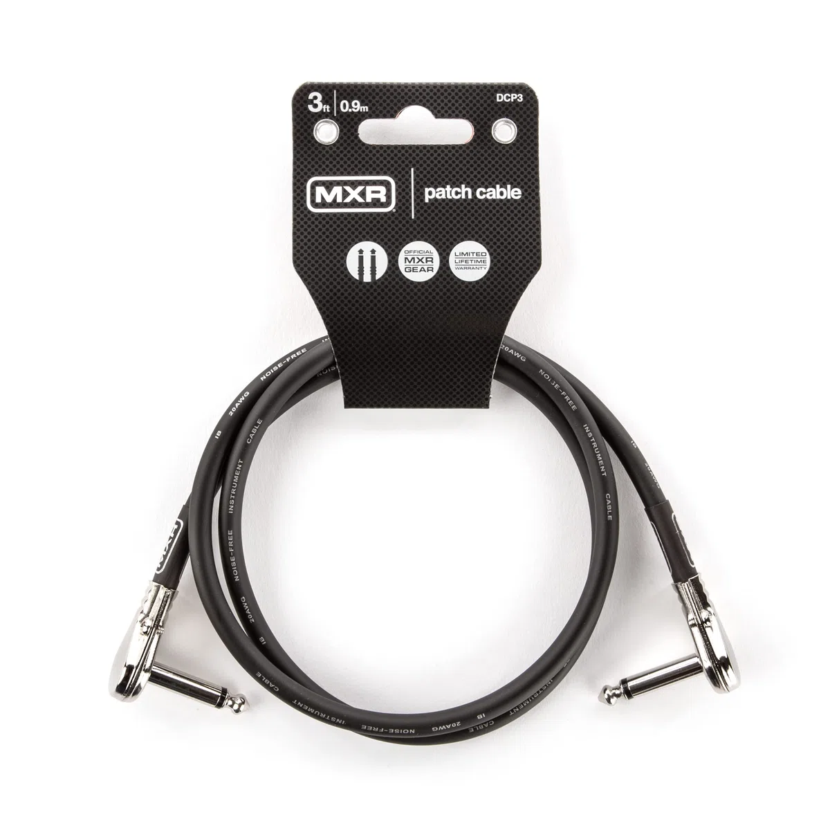 JIM DUNLOP MXR Cable Parche, 3 pies | 0,9 m, Ángulo Recto Plano (DCP3)