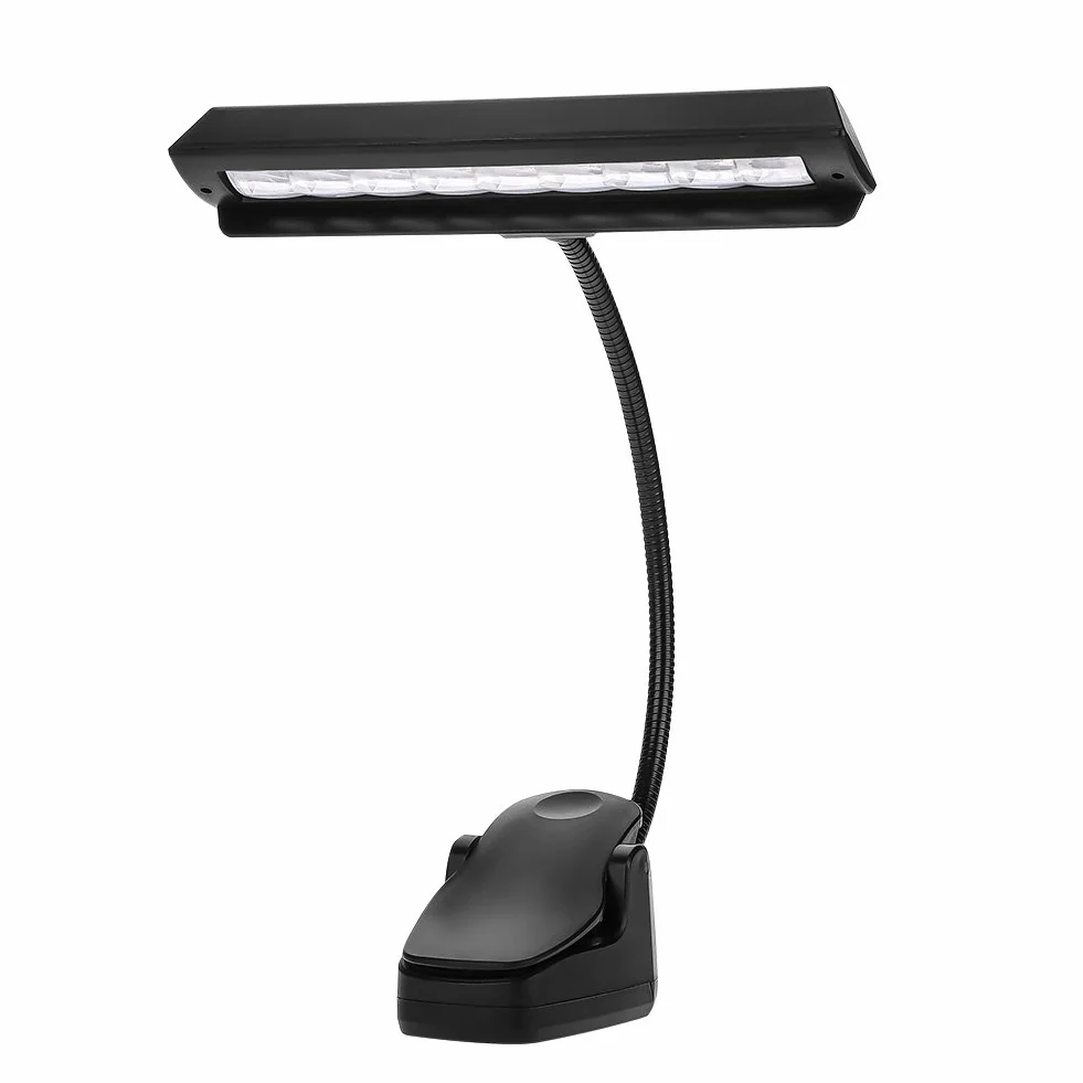 Lámpara Clip LED Portatil Flexible Con 9 Lámparas para Estante de Música, Orquesta, Dormitorio y Escritorio