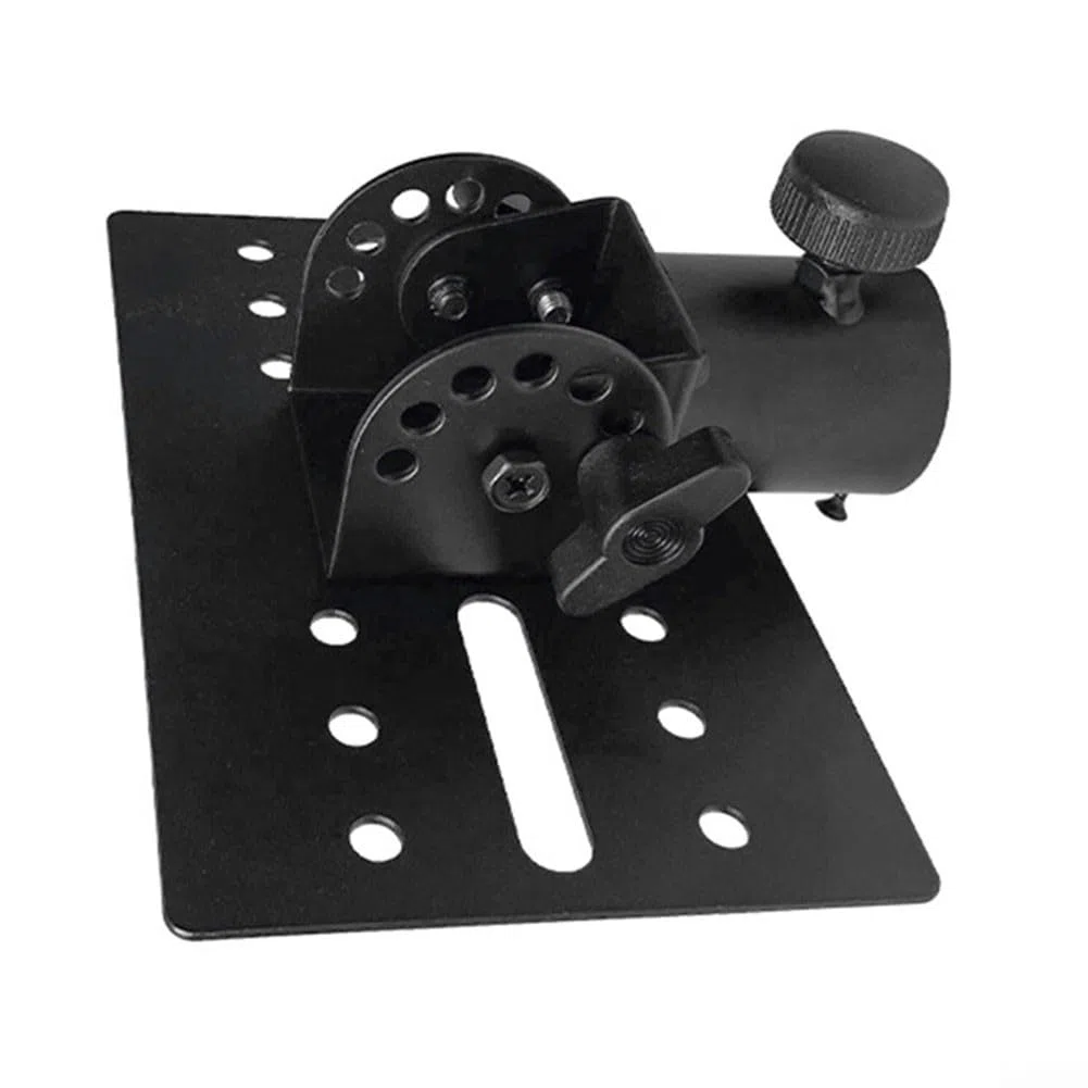 Soporte giratorio de metal de 35 mm para trípode de DJ para altavoz de DJ, soporte adaptador estándar de trípode, bandeja de montaje exterior para altavoces para montaje de estructura