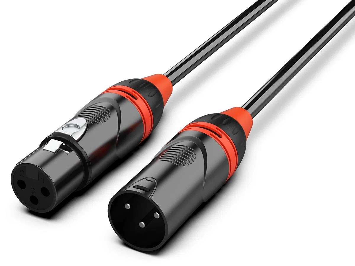 Audibax Pro Black Cable DMX 3 Pins 10 Metros Negro