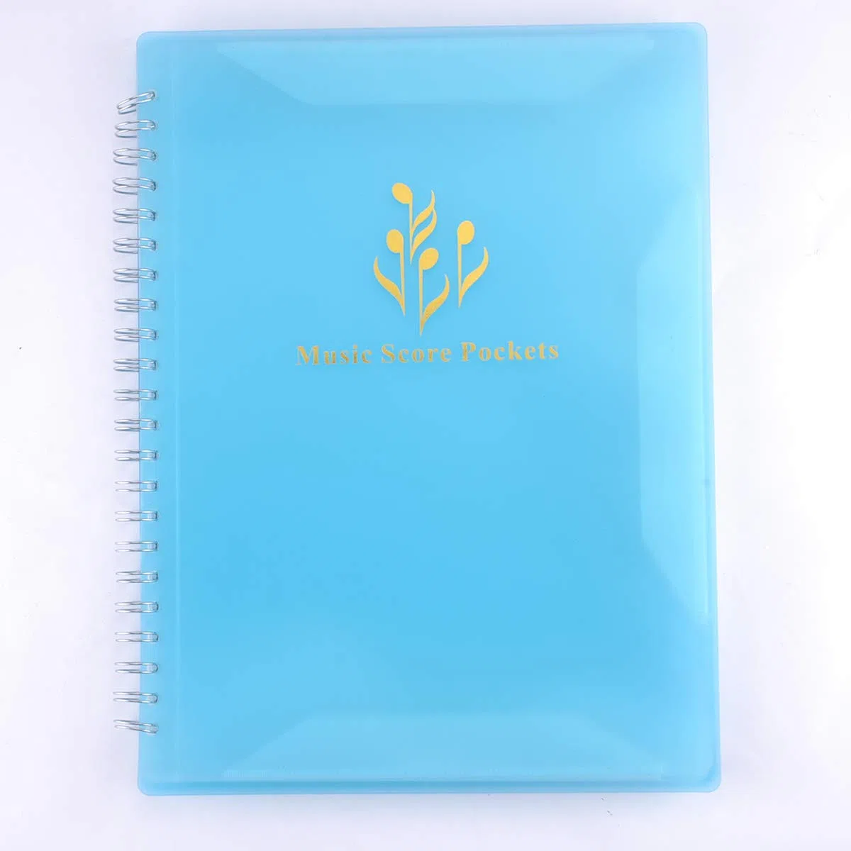 Carpeta para guardar partituras musicales, archivos, etc., tamaño A4, doble cara, color azul