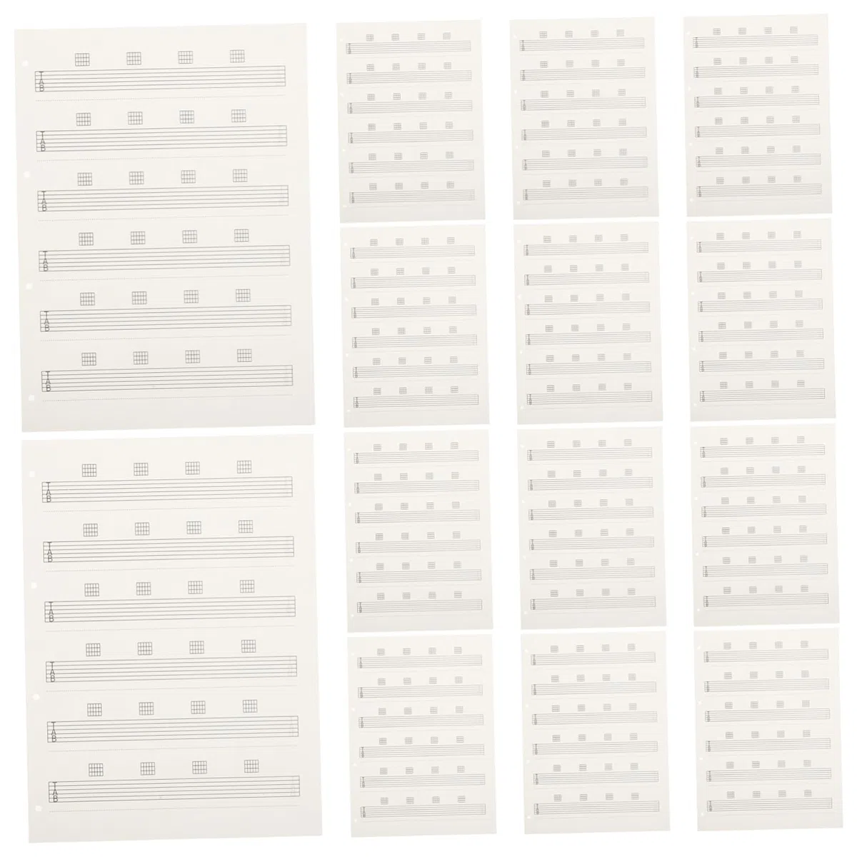 SUPVOX de Papel sin Sangrado de Tinta 85 Hojas para Escribir Tablaturas de Guitarra Diseño Elegante y Portátil para Práctica en Casa y Presentaciones