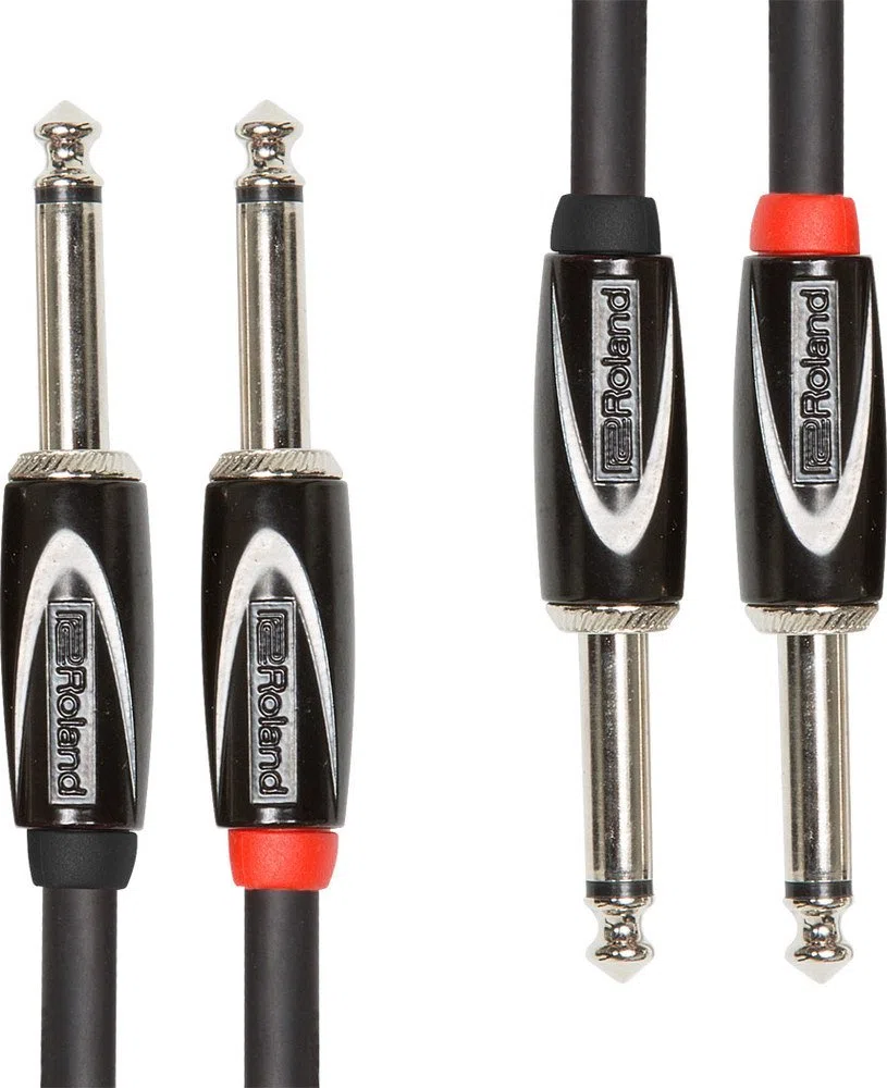 Roland Cable de interconexión de la serie Black Conectores de 1/4 de pulgada, 3 m de longitud - RCC-10-2814, negro