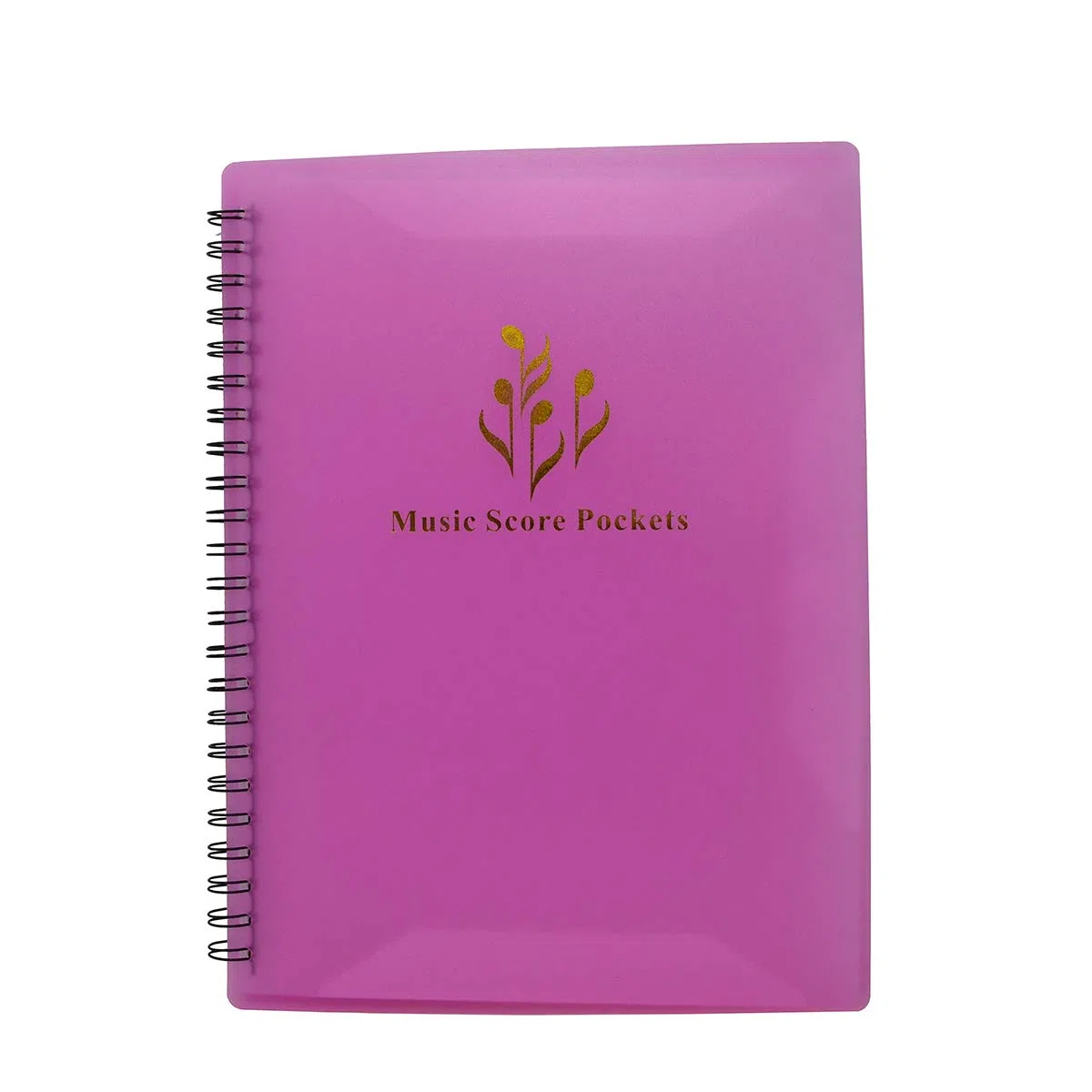 Carpeta para guardar partituras musicales, archivos, etc., tamaño A4, doble cara, color rosa